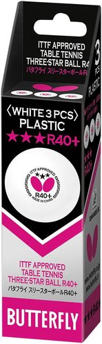 Мяч для настольного тенниса Butterfly Three-Star R40+ Ball (3 шт)