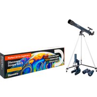 Детский микроскоп, телескоп, бинокль Levenhuk Discovery Scope 3 с книгой 77822