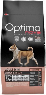 

Сухой корм для собак Optimanova Adult Mini Sensitive Salmon & Potato 0.8 кг