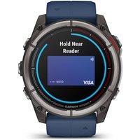 Умные часы Garmin Quatix 8 51 мм (титановый серый/синий)