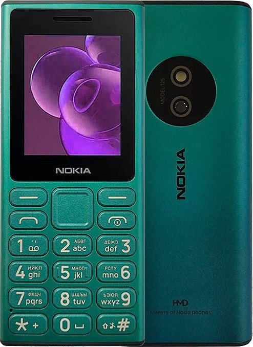 Кнопочный телефон Nokia 125 (2024) Dual SIM TA-1655 (зеленый)