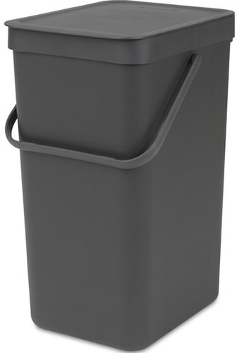 Мусорное ведро Brabantia Sort & Go 16 л (серый)