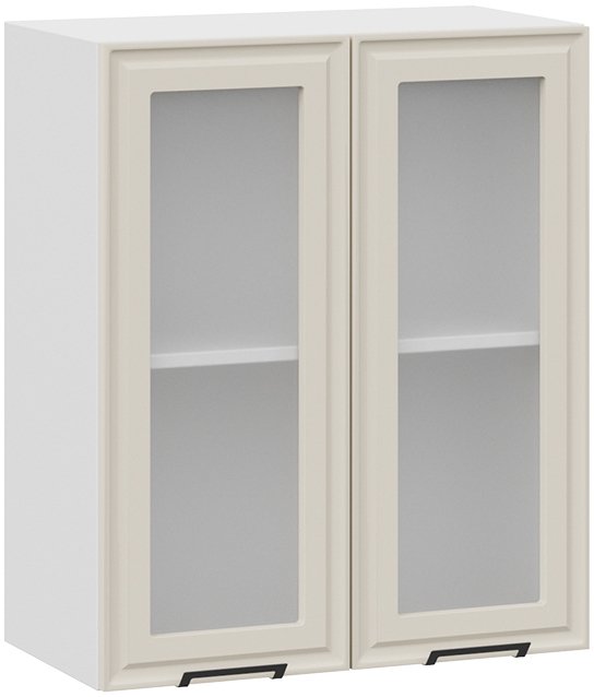 

Шкаф навесной Трия Белладжио 1В6С (белый/софт панакота)