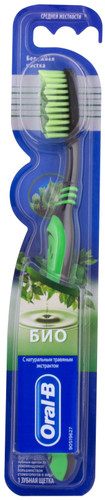 Зубная щетка Oral-B 3-Эффект Био средней жесткости (1 шт)
