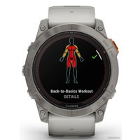 Умные часы Garmin Fenix 7X Pro Sapphire Solar (титан/оранжевый)