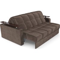 Диван Мебель-АРС Аккордеон Бакли НПБ 155x200 (бархат шоколадный Star Velvet 60 Coffee)