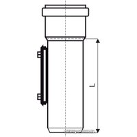 Фитинг Ostendorf ревизия с прямоугольным люком KGRE 160