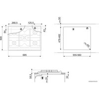 Варочная панель Smeg SRV876AVOGH2