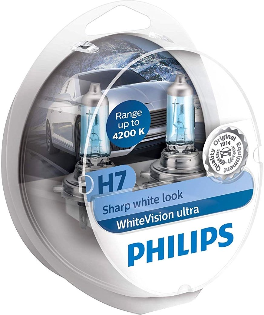 

Галогенная лампа Philips H7 WhiteVision 2шт