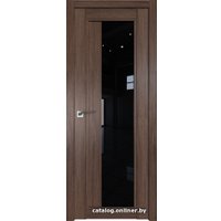 Межкомнатная дверь ProfilDoors 2.72XN L 80x200 (салинас темный/стекло черный триплекс)