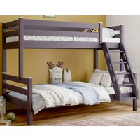 Двухъярусная кровать Мебельград Адель с наклонной лестницей 190x80-120 (лаванда)