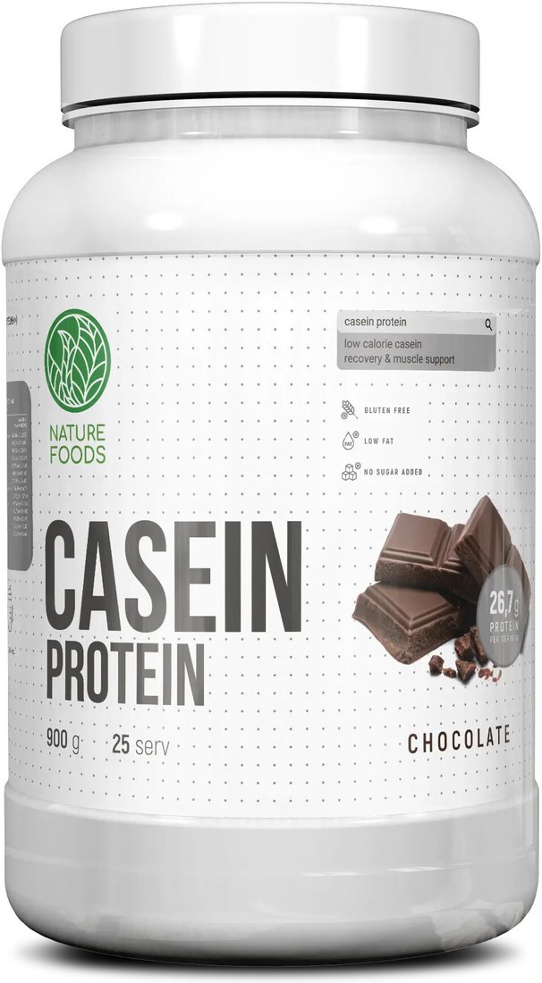 Казеин Nature Foods Casein (шоколад, 900 г)