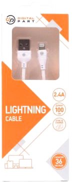 

Кабель Digital Part LC-301 USB Type-A - Lightning (1 м, белый)