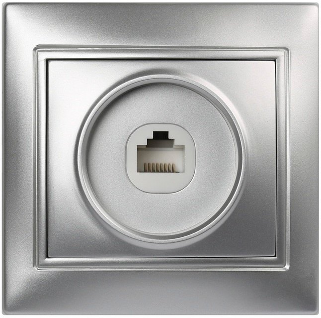 Розетка компьютерная SmartBuy Венера SBE-01s-S1-RJ