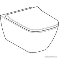 Унитаз подвесной Geberit Smyle Square Rimfree 500.683.00.2