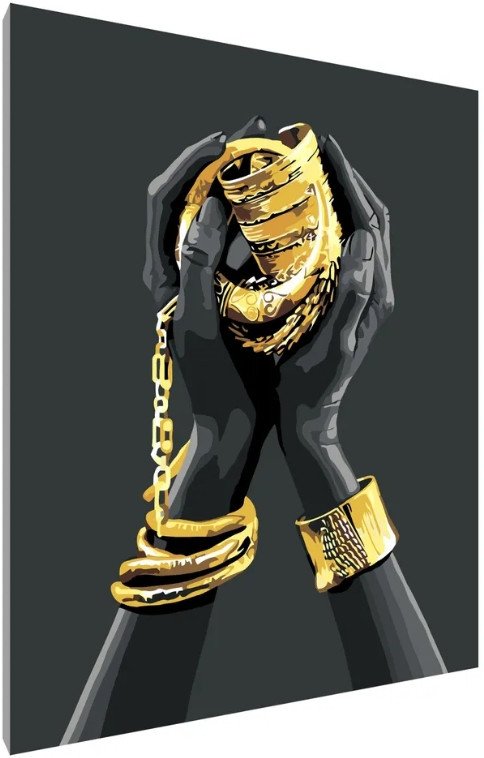 

Картина по номерам PaintLine Золото в руках