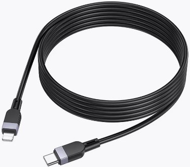

Кабель Hoco X109 USB Type-C - Lightning (3 м, черный)