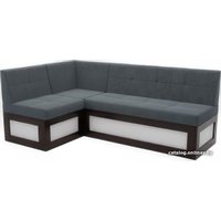 Угловой диван Мебель-АРС Нотис левый 207x82x132 (велюр серо-синий HB-178 26)