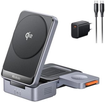 Беспроводное зарядное McDodo CH-519 22.5W USB Type-C с адаптером (черный)