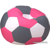 Кресло-мешок Мама рада! Мяч оксфорд (серый/белый/розовый, XXL, smart balls)