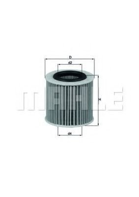 Масляный фильтр Mahle Knecht OX360D