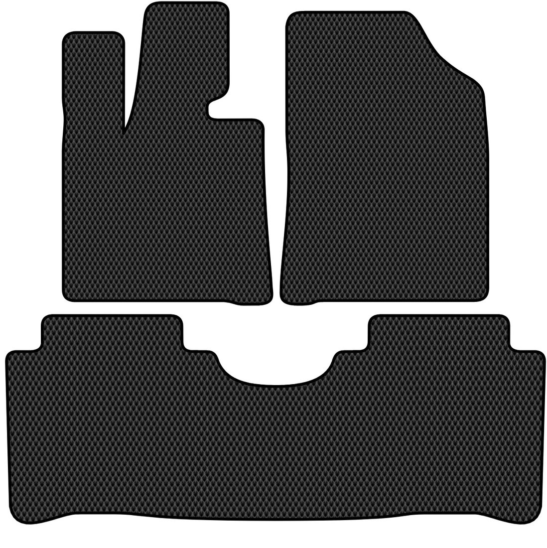 

Комплект ковриков для авто Alicosta Changan UNI-K I (suv / SUV) 2020 - Н.В. (черный, ромб)