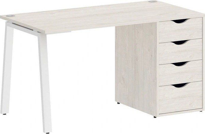

Стол Riva Home Office VR.SP-3-138.4.A White (дуб наварра)