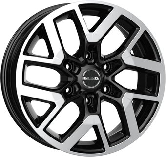 Литые диски MAK Gravel 16x6.5" 6x120мм DIA 74.5мм ET 50мм Black Mirror