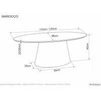 Журнальный столик Signal Marocco 110 (орех)