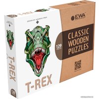 Пазл Eco-Wood-Art Ти-рекс в крафтовой упаковке
