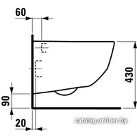 Унитаз подвесной Laufen Pro Rimless 8209660000001 (без сиденья)