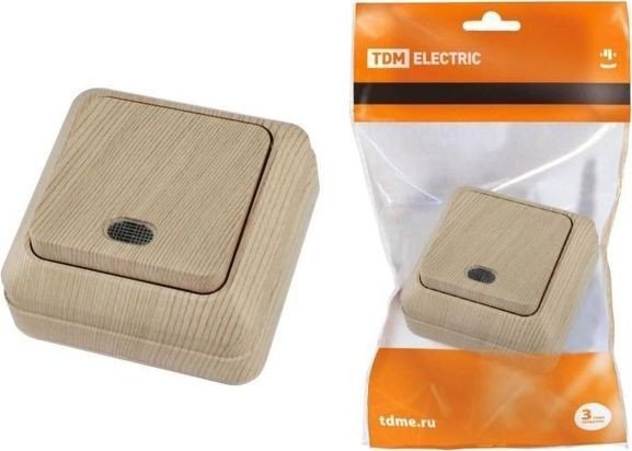 

Выключатель TDM Electric Ладога SQ1801-0047 (сосна)
