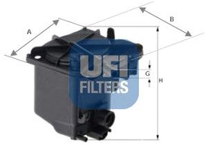 

Топливный фильтр UFI 2402700