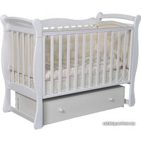 Классическая детская кроватка Антел Julia-1 (белый)