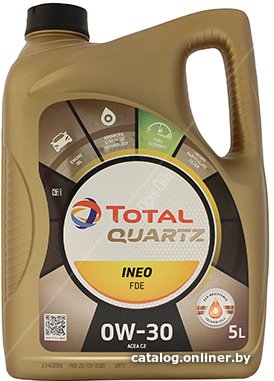 Моторное масло Total Quartz Ineo FDE 0W-30 5л