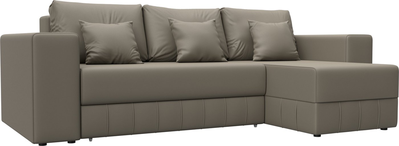 

Угловой диван Лига диванов Лига-076 универсальный 129851 (экокожа Grifon 04 бежевый)