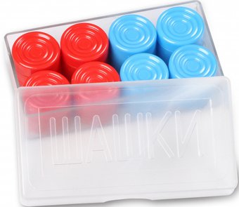 Шашки Спортивные мастерские SM-374 (синий/красный)