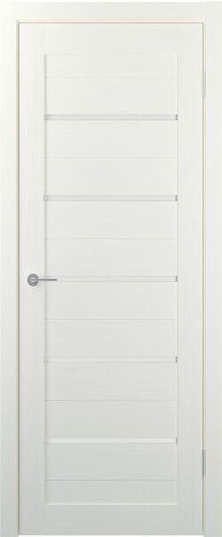 

Межкомнатная дверь Юркас Stark ST1 ДО 60x200 (айс, стекло мателюкс матовое)