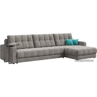 Угловой диван Craftmebel Boss Max угол new (ткань, шенилл iq бежевый)