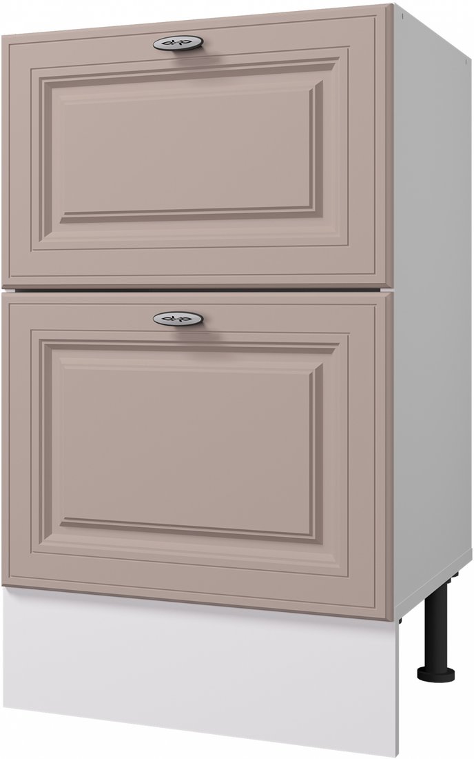 

Шкаф напольный Горизонт Мебель Ева 50 2 ящика (мокко софт)