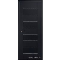 Межкомнатная дверь ProfilDoors 45U L 60x200 (черный матовый/мателюкс дождь белый)