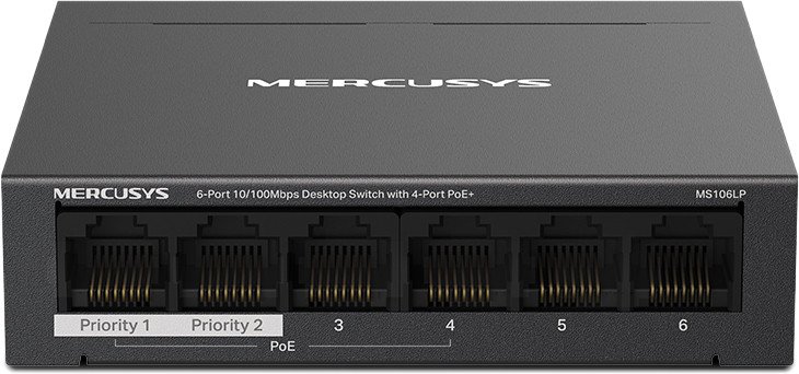 

Неуправляемый коммутатор Mercusys MS106LP
