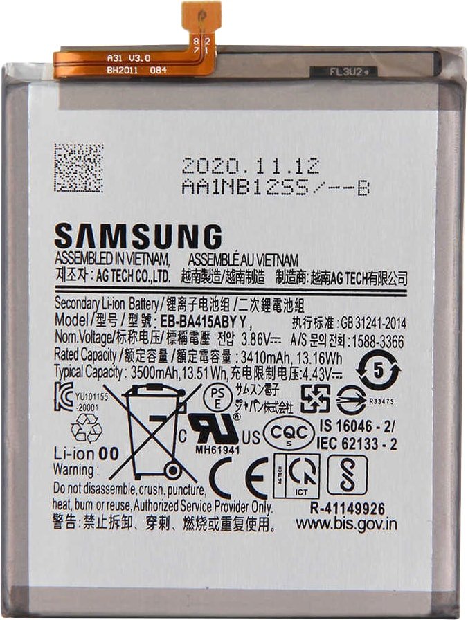 

Аккумулятор для телефона Копия Samsung EB-BA415ABY