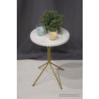 Журнальный столик Sheffilton SHT-CT12-1 (золото/бетон хафит)