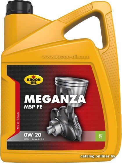 Моторное масло Kroon Oil Meganza MSP FE 0W-20 5л