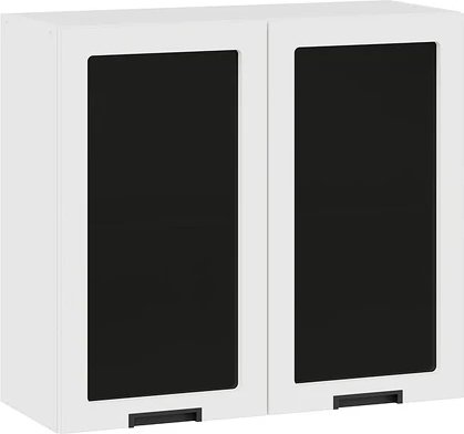 

Шкаф навесной Трия Гренада 1В8С (белый/холст белый)