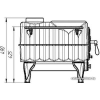 Свободностоящая печь-камин Prometall Тайга Pro в Лиде