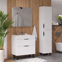  Volna Тумба с умывальником Lotty 80.2Y Миранда + Миранда 80 (напольная)