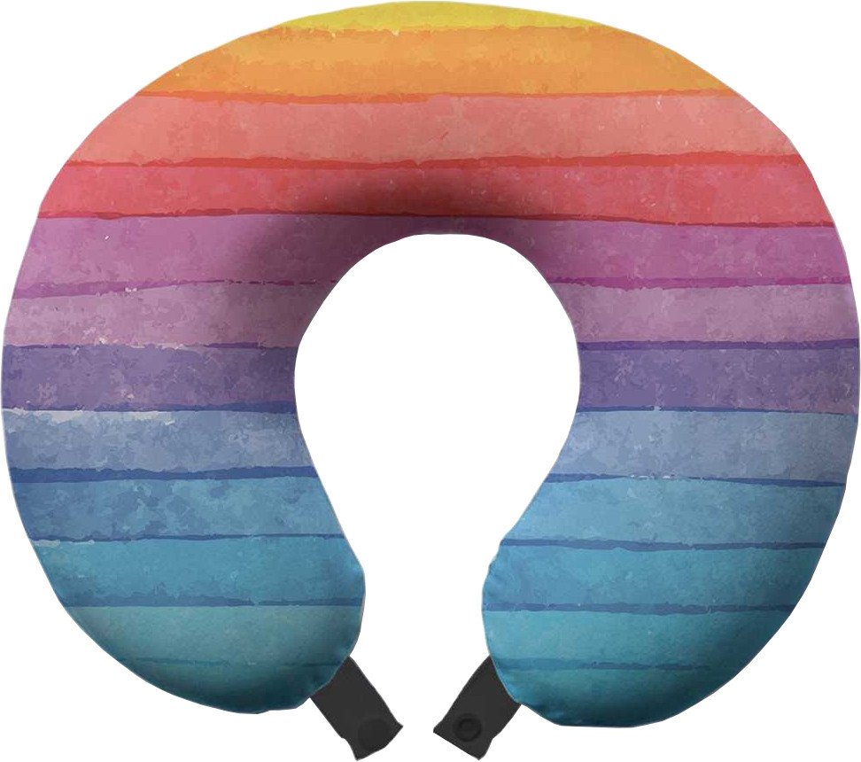 

Подушка для путешествий Ambesonne Красочные оттенки радуги trp-27151