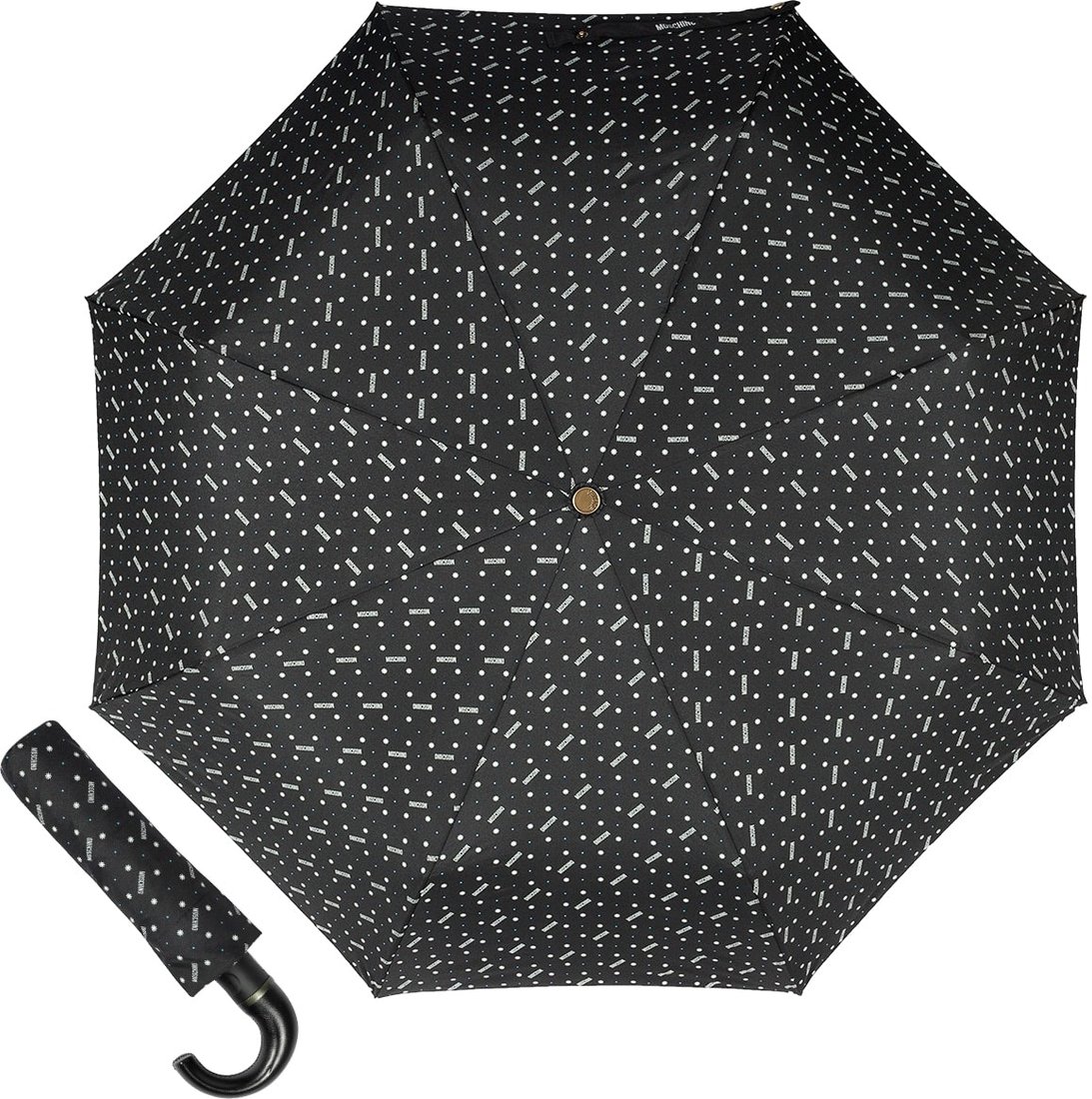 

Складной зонт Moschino M 8505-OCA Man Dots Black MINI